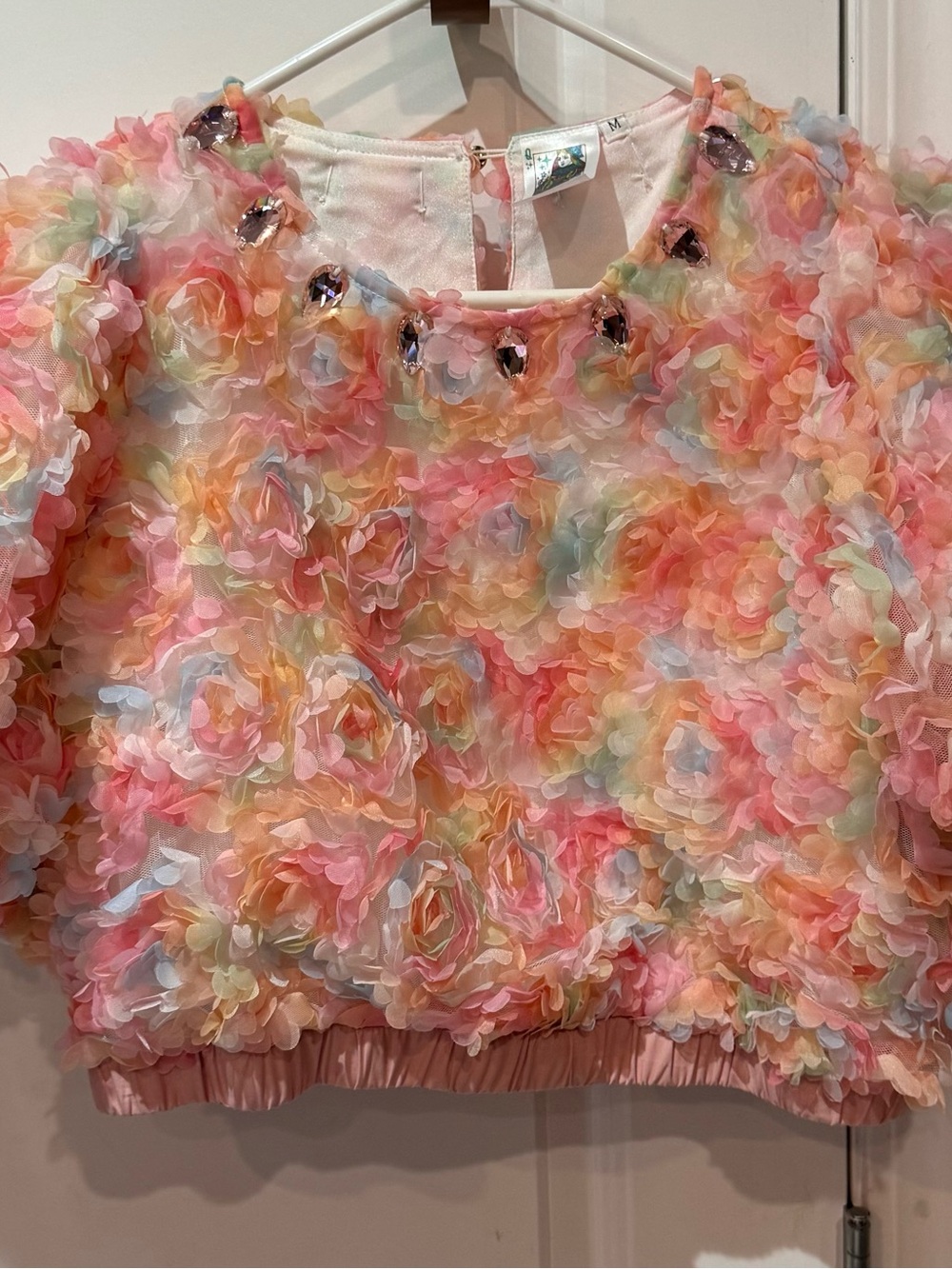 QUEEN OF SPARKLES Pastel Multicolor Floral Appliqué SET